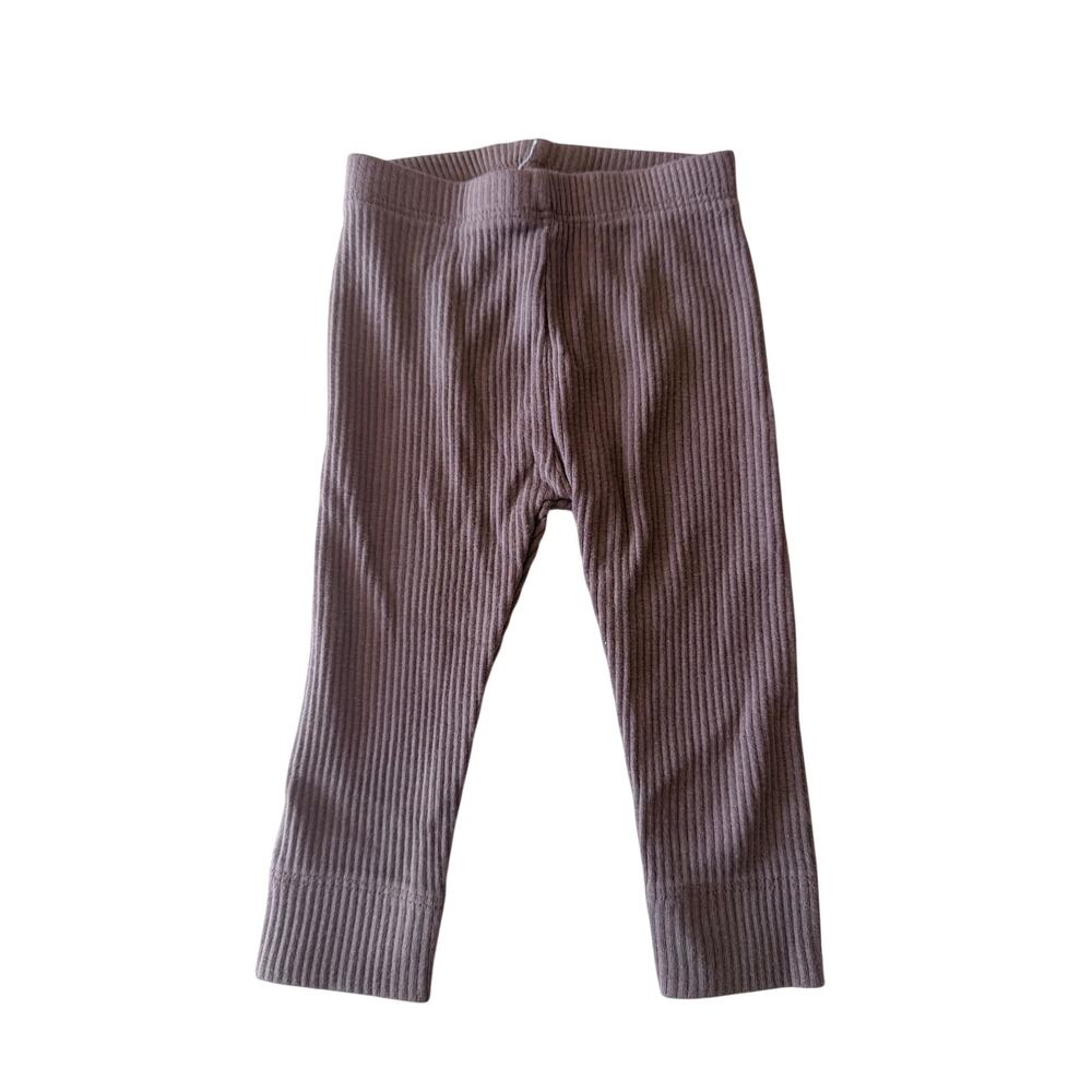 Jamie Kay Baby Ribbed Knit Leggings - Mocha Taupe